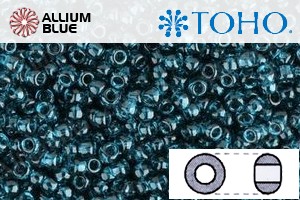 TOHO Round Seed Beads (RR15-7BD) 15/0 Round Small - Transparent Capri Blue - 关闭视窗 >> 可点击图片