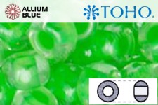 TOHO ラウンド Seed ビーズ (RR3-805) 3/0 ラウンド Extra Large - Luminous Neon Green