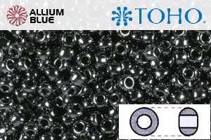 TOHO ラウンド Seed ビーズ (RR6-81) 6/0 ラウンド Large - Metallic Hematite - ウインドウを閉じる