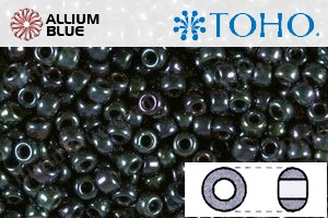 TOHO Round Seed Beads (RR3-82) 3/0 Round Extra Large - Metallic Nebula - Click Image to Close