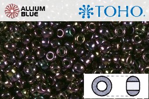 TOHO Round Seed Beads (RR3-85) 3/0 Round Extra Large - Metallic Iris - Purple - 关闭视窗 >> 可点击图片