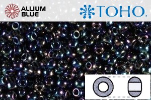 TOHO Round Seed Beads (RR15-86) 15/0 Round Small - Metallic Rainbow Iris - Haga Click en la Imagen para Cerrar