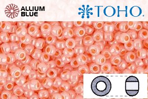 TOHO Round Seed Beads (RR3-905) 3/0 Round Extra Large - Ceylon Peach Blush - Click Image to Close