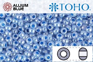 TOHO Round Seed Beads (RR3-917) 3/0 Round Extra Large - Ceylon Denim Blue - Haga Click en la Imagen para Cerrar