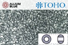 TOHO Round Seed Beads (RR11-9) 11/0 Round - Transparent Black Diamond