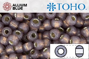 TOHO Round Seed Beads (RR15-PF2114) 15/0 Round Small - Permanent Cocoa Opal Silver Lined - Haga Click en la Imagen para Cerrar