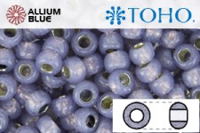 TOHO Round Seed Beads (RR6-PF2124) 6/0 Round Large - PermaFinish - Silver-Lined Milky Tanzanite