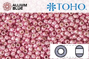 TOHO Round Seed Beads (RR3-PF553) 3/0 Round Extra Large - PermaFinish - Galvanized Pink Lilac - 关闭视窗 >> 可点击图片