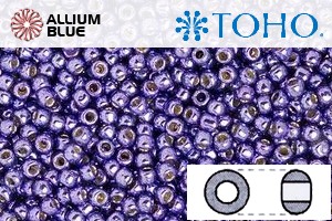 TOHO Round Seed Beads (RR15-PF567) 15/0 Round Small - PermaFinish - Metallic Polaris - Click Image to Close