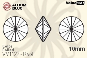 VALUEMAX CRYSTAL Rivoli 10mm Light Sapphire F