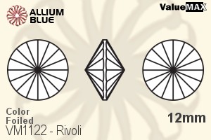 VALUEMAX CRYSTAL Rivoli 12mm Light Smoked Topaz F