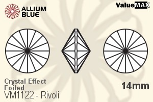 ValueMAX Rivoli (VM1122) 14mm - Crystal Effect With Foiling - Click Image to Close
