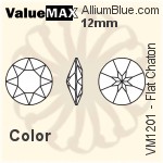 ValueMAX Flat Chaton (VM1201) 12mm - Color