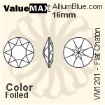 ValueMAX Flat Chaton (VM1201) 16mm - Color With Foiling