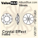 ValueMAX Flat Chaton (VM1201) 16mm - Crystal Effect With Foiling