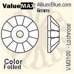 ValueMAX Lochrose Sew-on Stone (VM3100) 6mm - Color With Foiling