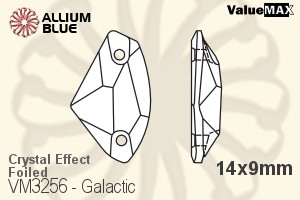 バリューマックス Galactic ソーオンストーン (VM3256) 14x9mm - クリスタル エフェクト 裏面フォイル - ウインドウを閉じる