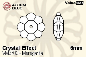 ValueMAX Maragarita Sew-on Stone (VM3700) 6mm - Crystal Effect