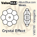 ValueMAX Maragarita Sew-on Stone (VM3700) 10mm - Crystal Effect
