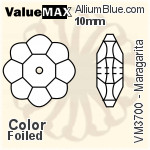 バリューマックス Maragarita ソーオンストーン (VM3700) 10mm - カラー 裏面フォイル
