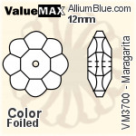 ValueMAX Maragarita Sew-on Stone (VM3700) 12mm - Color With Foiling