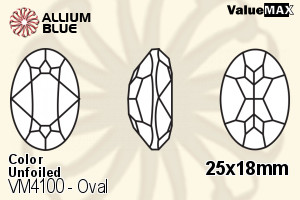 ValueMAX Oval Fancy Stone (VM4100) 25x18mm - Color Unfoiled - Click Image to Close