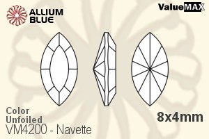 ValueMAX Navette Fancy Stone (VM4200) 8x4mm - Color Unfoiled - Haga Click en la Imagen para Cerrar