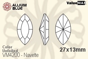 ValueMAX Navette Fancy Stone (VM4200) 27x13mm - Color Unfoiled - 关闭视窗 >> 可点击图片
