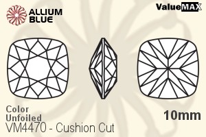 ValueMAX Cushion Cut Fancy Stone (VM4470) 10mm - Color Unfoiled - 關閉視窗 >> 可點擊圖片