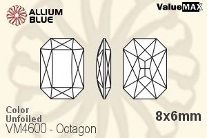 ValueMAX Octagon Fancy Stone (VM4600) 8x6mm - Color Unfoiled - 關閉視窗 >> 可點擊圖片