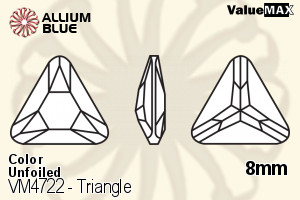 ValueMAX Triangle Fancy Stone (VM4722) 8mm - Color Unfoiled - Click Image to Close