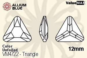 ValueMAX Triangle Fancy Stone (VM4722) 12mm - Color Unfoiled - 關閉視窗 >> 可點擊圖片