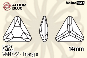 VALUEMAX CRYSTAL Triangle Fancy Stone 14mm Amethyst F