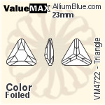 バリューマックス Triangle ファンシーストーン (VM4722) 23mm - カラー 裏面フォイル