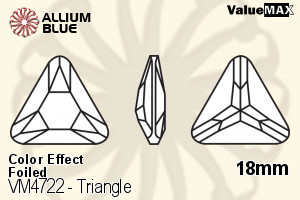 ValueMAX Triangle Fancy Stone (VM4722) 18mm - Color Effect With Foiling - 關閉視窗 >> 可點擊圖片