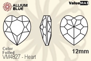 VALUEMAX CRYSTAL Heart Fancy Stone 12mm Montana F