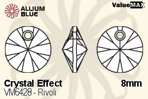 VALUEMAX CRYSTAL Rivoli 8mm Crystal Bermuda Blue