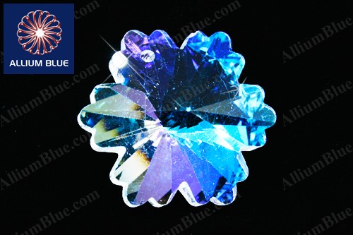 Snow Flake, Pendant, Crystal, Crystal AB, 28mm - Haga Click en la Imagen para Cerrar