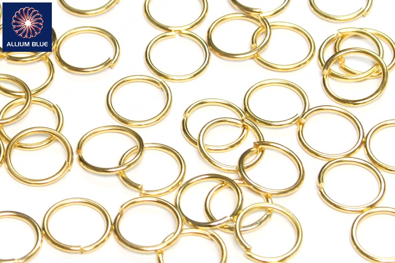 Jump Ring, Gauge 15 (1.4mm), Brass, Gold Plated, 16mm - Haga Click en la Imagen para Cerrar