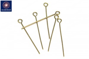 Eyepin, Plated Base Metal, Antique Brass, 30mm