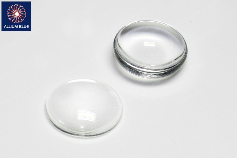 Glass Cover For Round Picture Frame, Glass, Clear, 20mm - Click Image to Close