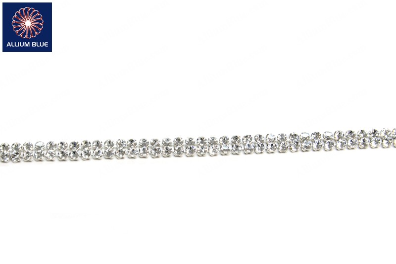 Swarovski Crystal Mesh Standard 2 Rows (40001), With Stones in PP21 - Clear Crystal - 關閉視窗 >> 可點擊圖片