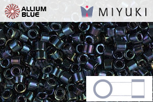 MIYUKI Delica® Seed Beads (DBM0002) 10/0 Round Medium - Metallic Dark Blue Iris - Haga Click en la Imagen para Cerrar
