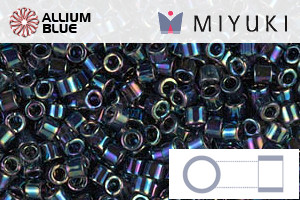 MIYUKI Delica® Seed Beads (DBM0005) 10/0 Round Medium - Metallic Variegated Blue Iris - Haga Click en la Imagen para Cerrar