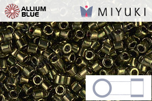 MIYUKI Delica® Seed Beads (DBM0011) 10/0 Round Medium - Metallic Olive - Haga Click en la Imagen para Cerrar