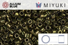 MIYUKI Delica® Seed Beads (DBM0027) 10/0 Round Medium - Metallic Dark Green Iris