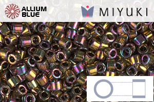 MIYUKI Delica® Seed Beads (DBM0023) 10/0 Round Medium - Metallic Gold Iris