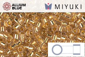 MIYUKI Delica® Seed Beads (DBM0033) 10/0 Round Medium - 24kt Gold Lined Crystal - 关闭视窗 >> 可点击图片