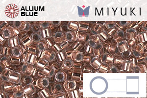 MIYUKI Delica® Seed Beads (DBM0037) 10/0 Round Medium - Copper Lined Crystal