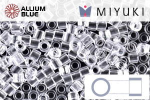 MIYUKI Delica® Seed Beads (DBM0141) 10/0 Round Medium - Crystal